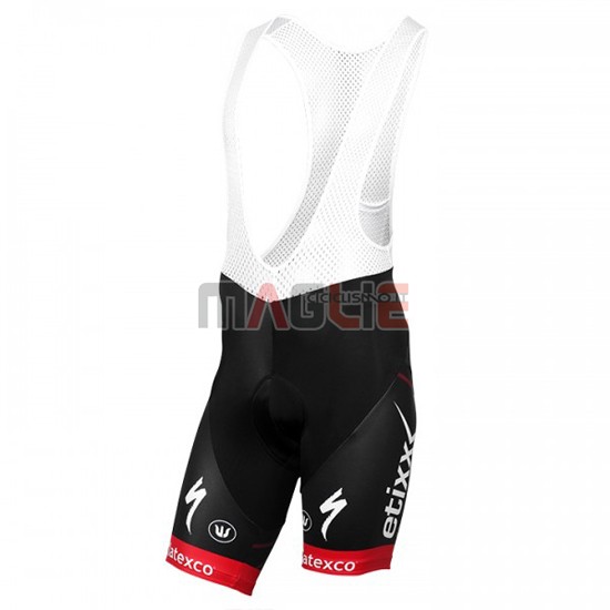 Maglia Quick Step manica corta 2016 rosso e nero